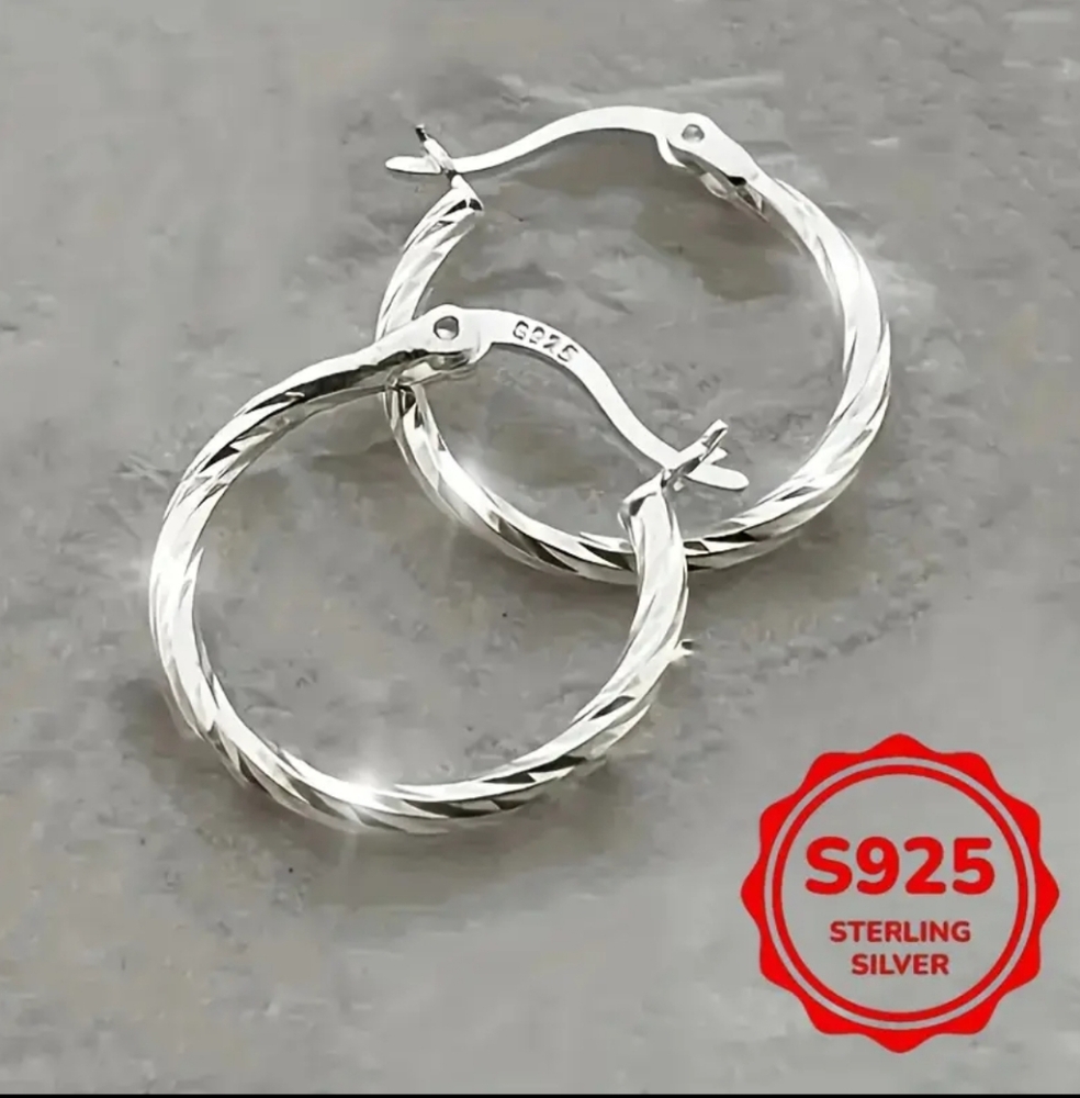 Sterling Silver Hoop Earrings